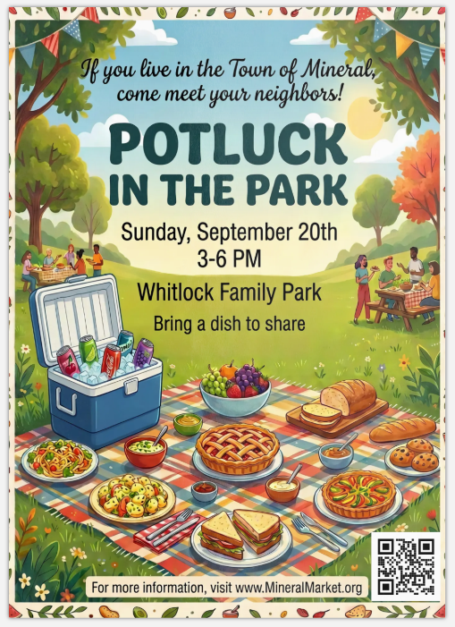 Potluck in the Park flyer